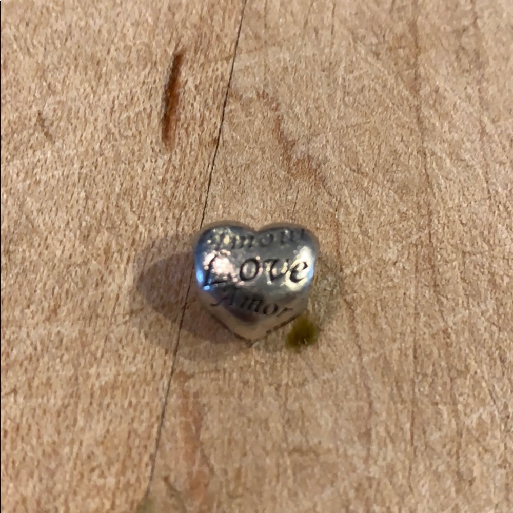 Pandora Charm: Heart with “Love” in 6 Languages